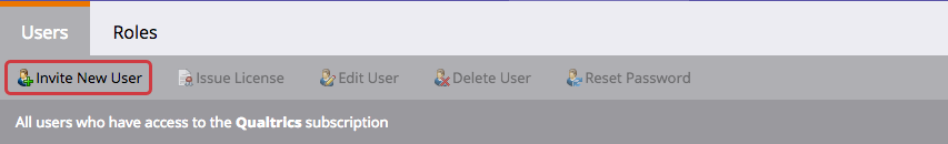 Opción Invitar nuevo usuario