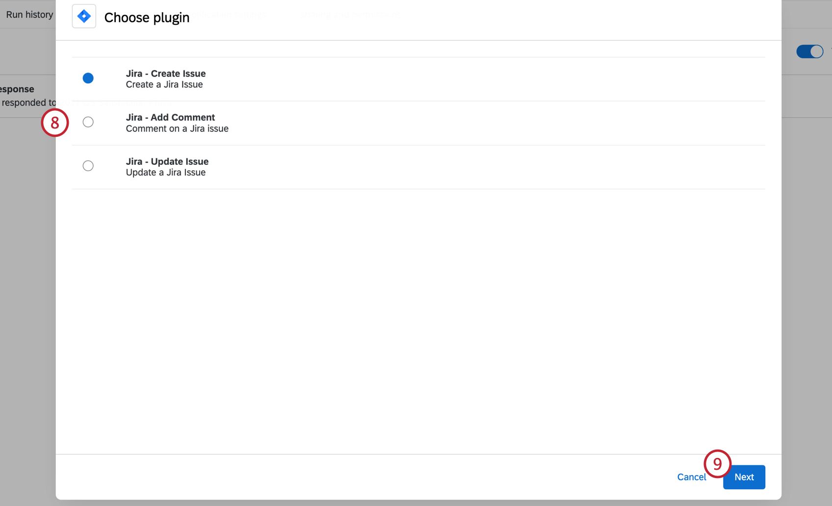Choisissez le plugin pour Jira que vous souhaitez créer.