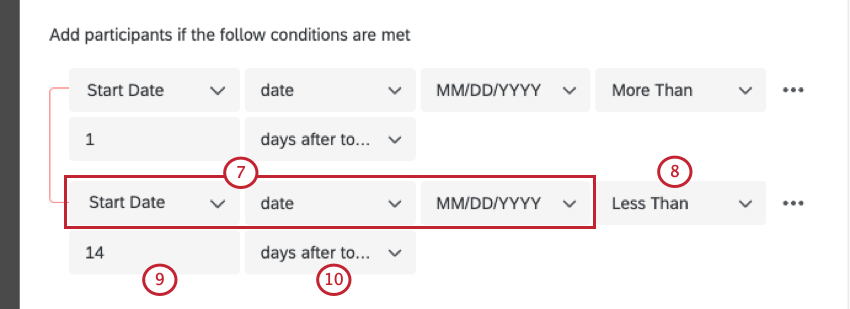 Image showing order of steps for second condition