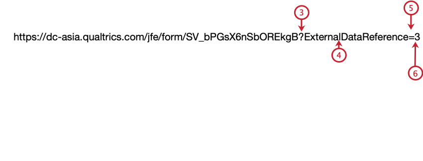 criar uma query string no link anônimo para passar a referência de dados externos