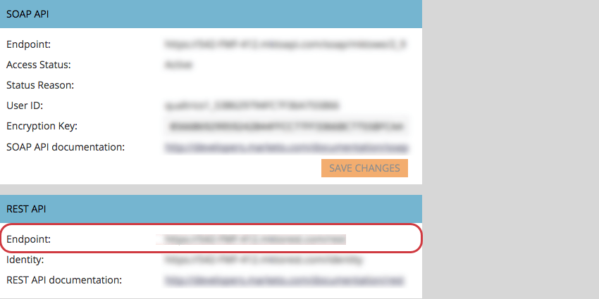 Localizar ponto de extremidade em API Rest