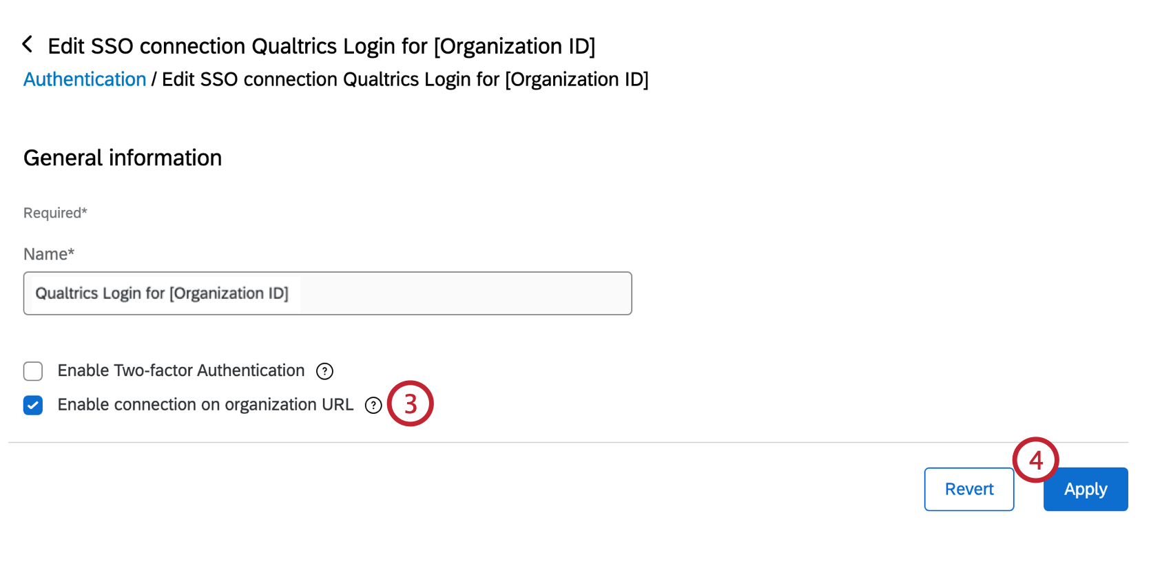 Activation de la connexion