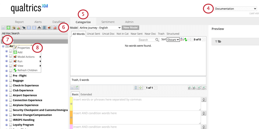 Navigate to the properties option in the parent node dropdown