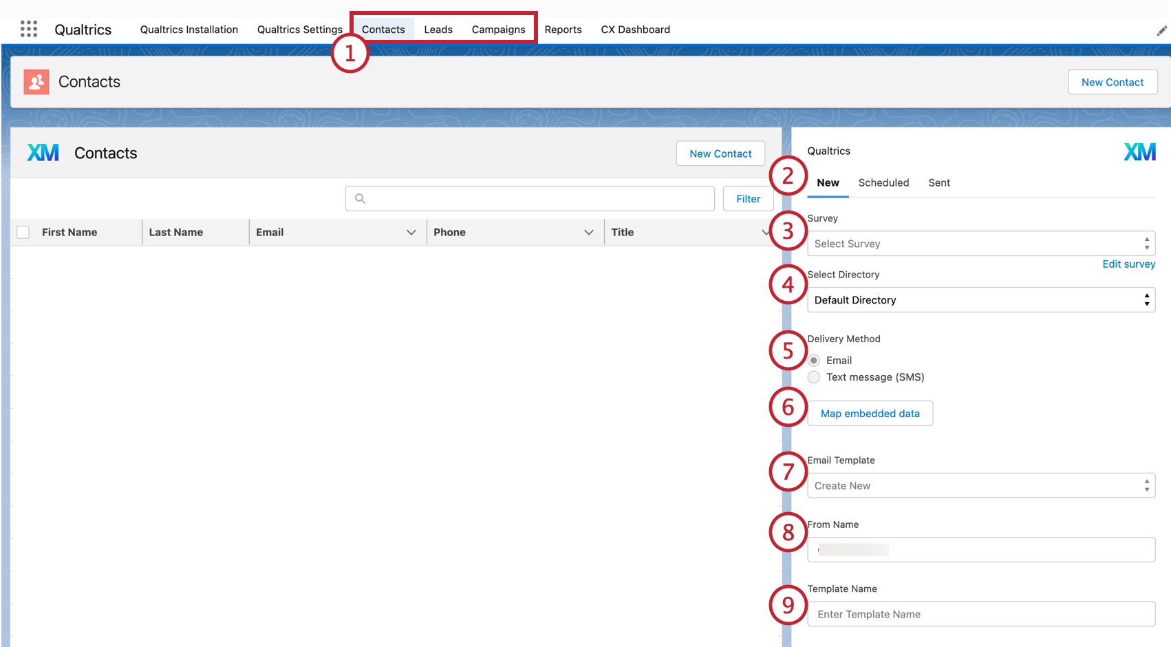 envoyer une enquête par e-mail dans Salesforce