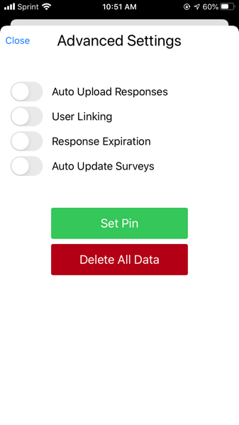 the advanced settings