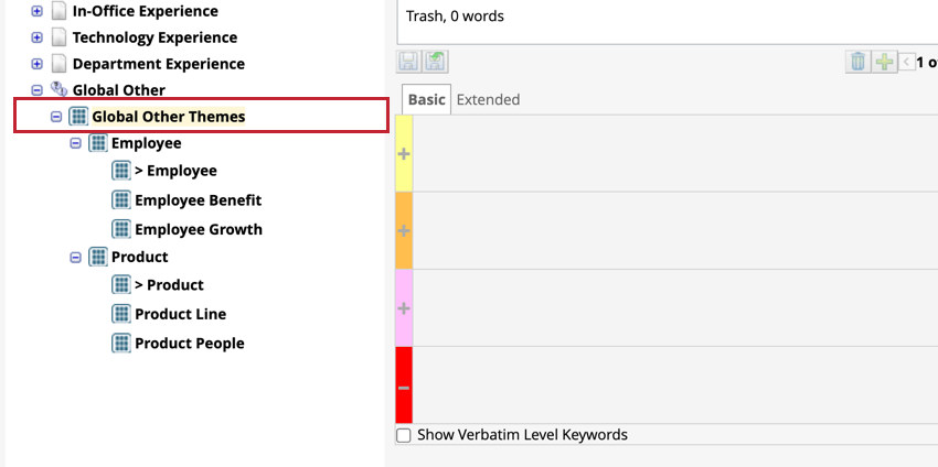 Global other themes category in category list