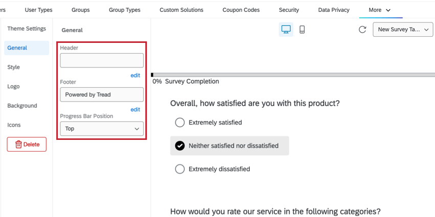 Sección general de temas