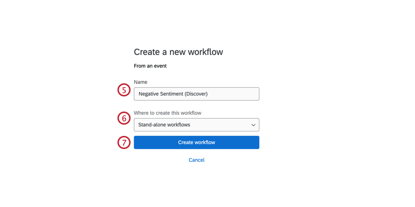Workflow benennen und anlegen