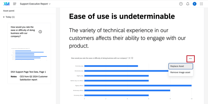 Drei Punkte im Menü rechts neben der Visualisierung hervorgehoben