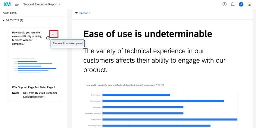 Menu à trois points en haut à droite dun poste dans le panel des postes