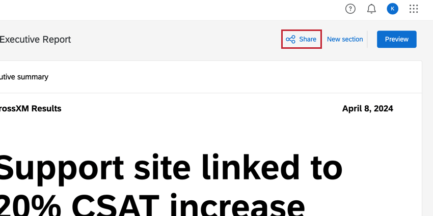 Botón para compartir