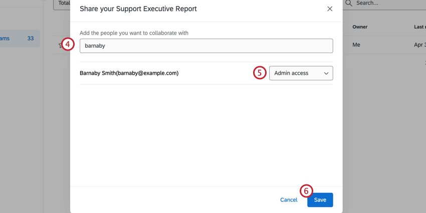 Add user and give them access on the dropdown