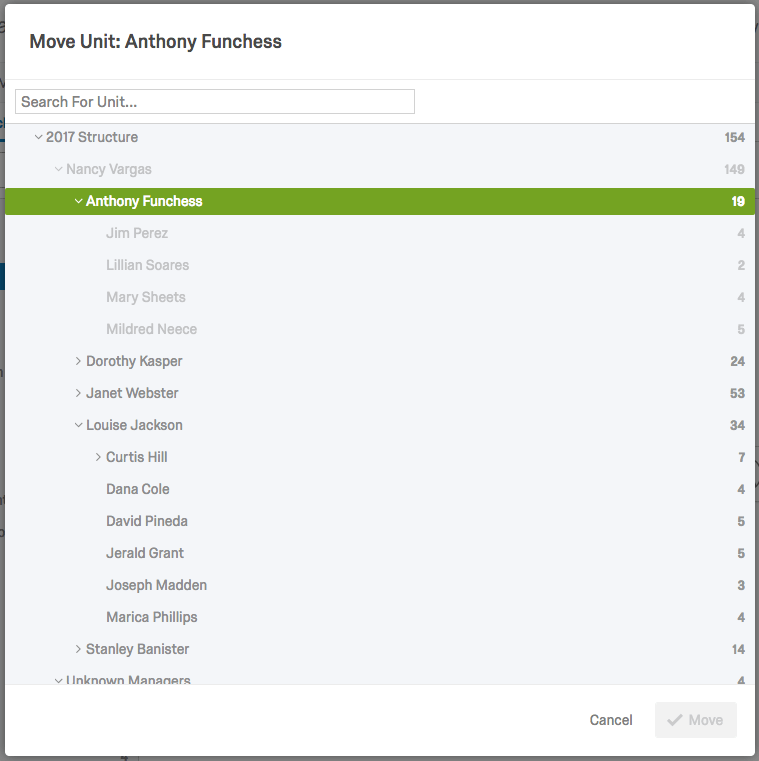 ユニット移動ウィンドウ