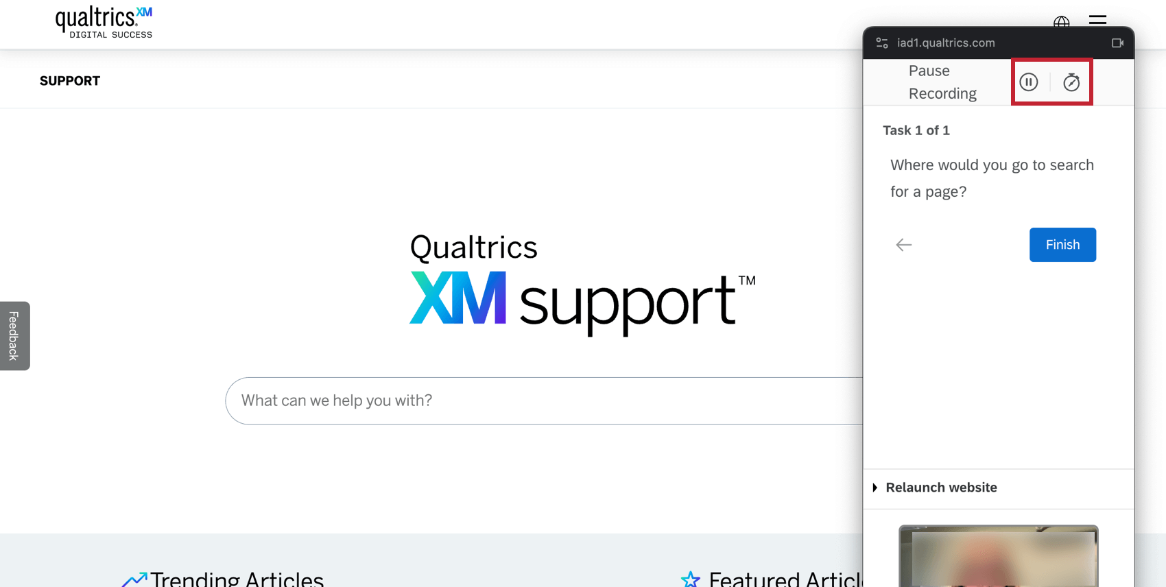 pause and timer buttons in the task window