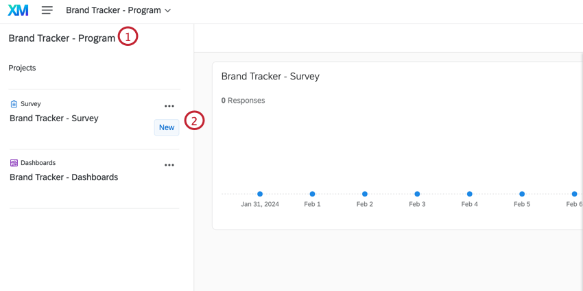 ブランドトラッカー調査が強調表示されたBXプログラム