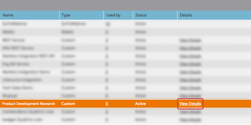 View Details for New Service