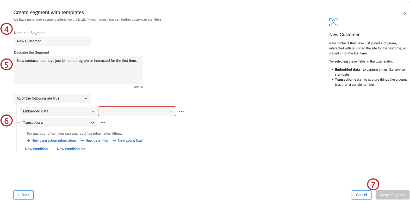 Mostra le fasi di creazione di un modello per la segmentazione.