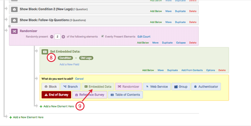 Adding Embedded Data
