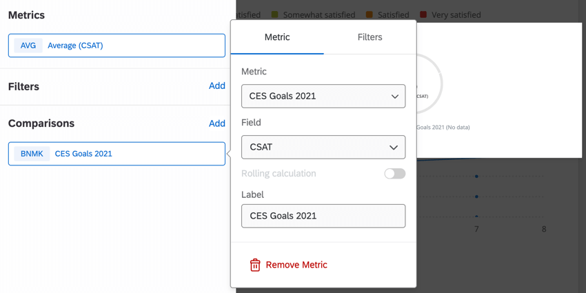 customizing a comparison benchmark