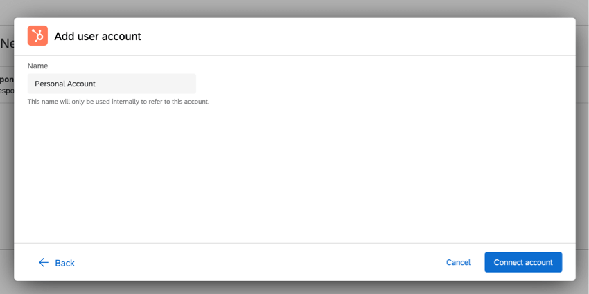 Agregar una nueva cuenta de Hubspot