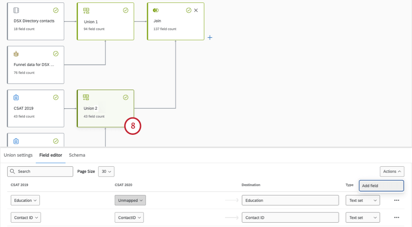 Aggiunta del campo dellistruzione a un sindacato