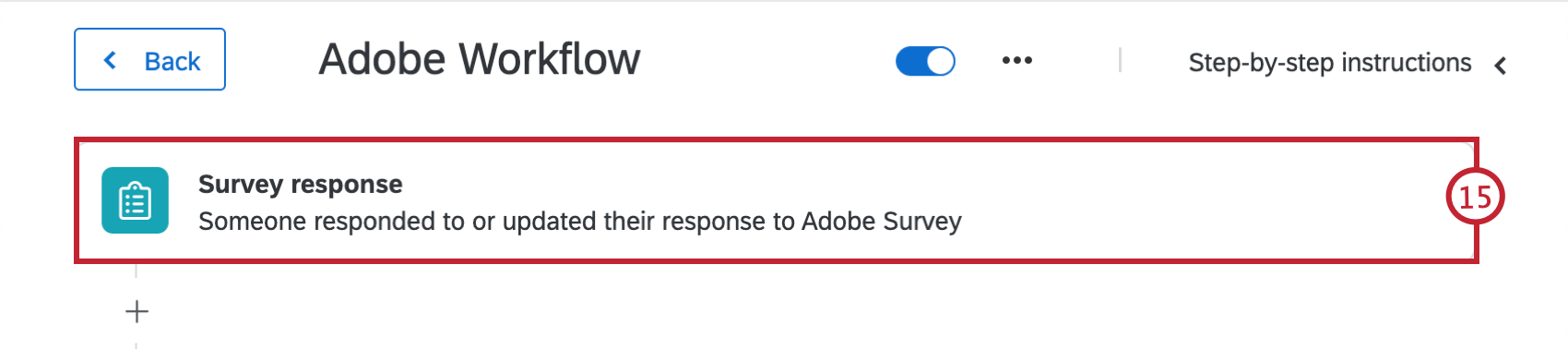 attività di risposta al sondaggio nel flusso di lavoro di adobe