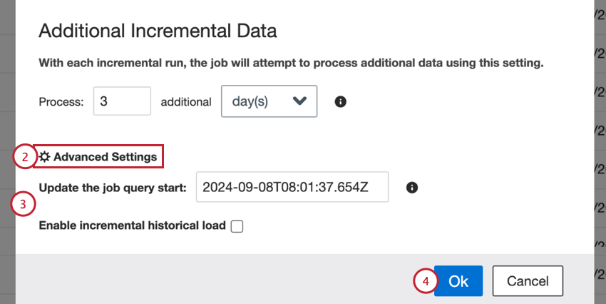 clicking Advanced Settings to reveal the options