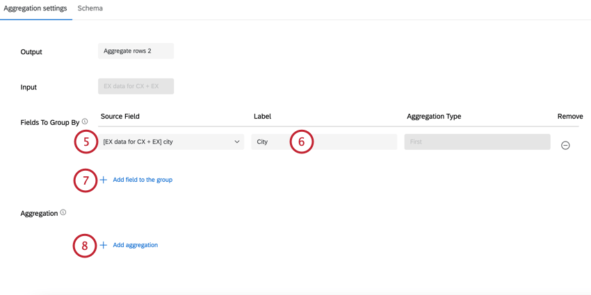 adding the fields to group by