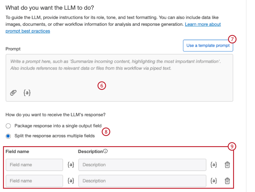 configuration de la tâche