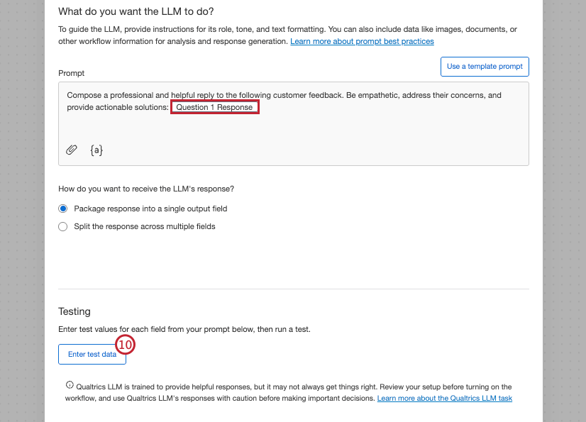Botón para ingresar datos de prueba