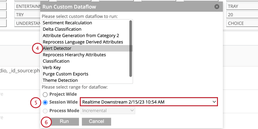 running the alert detector dataflow