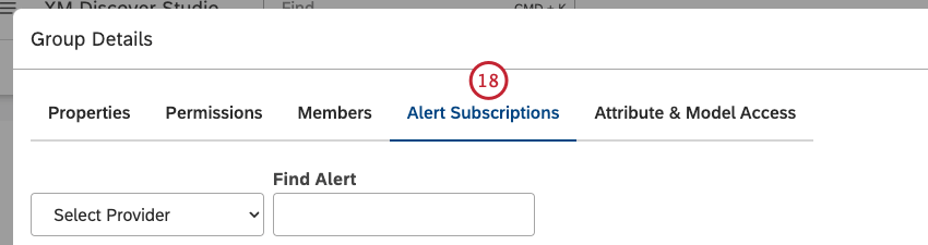 Clique na guia Alert Subscriptions (Assinaturas de alertas), onde você pode assinar esse grupo para receber alertas textuais.