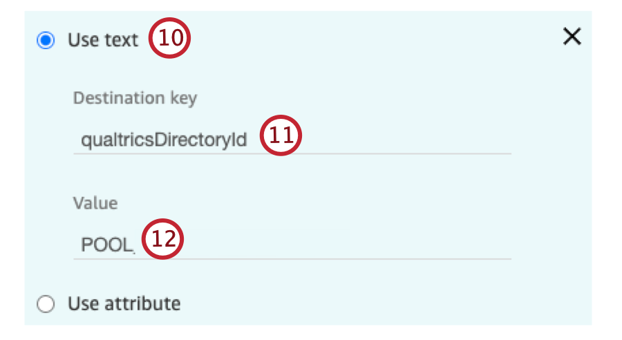 configuring an additional function parameter