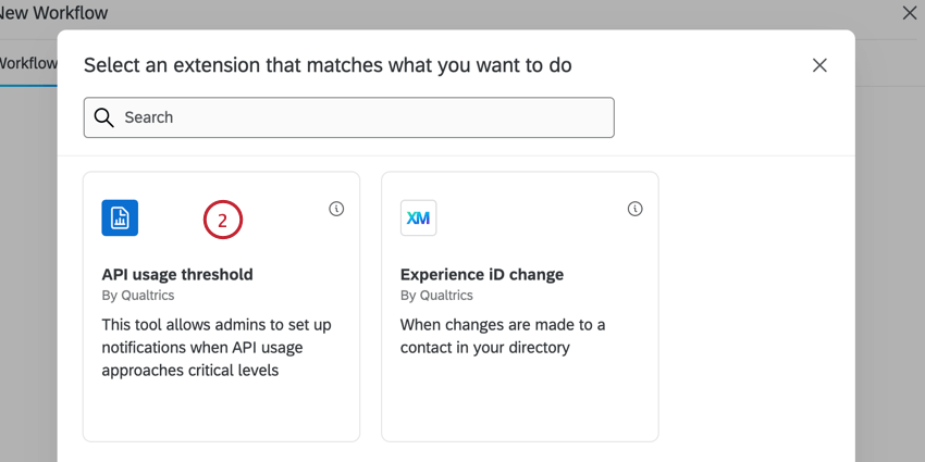 choosing the api threshold event