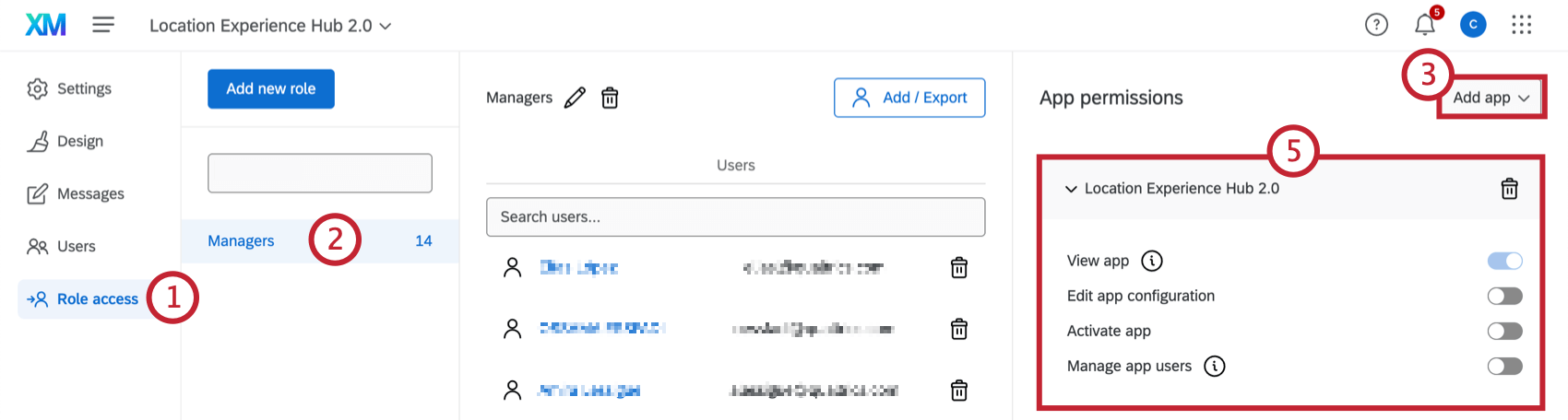 adicionar um aplicativo na guia Acesso a funções