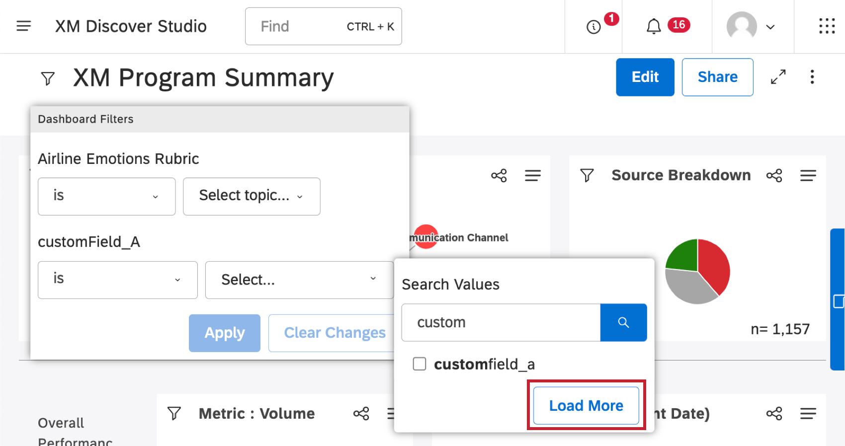 pulsante "Carica altro