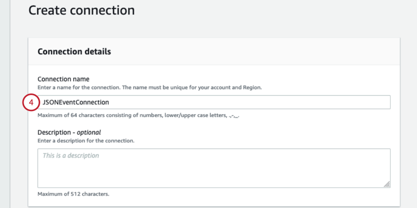giving the connection a name
