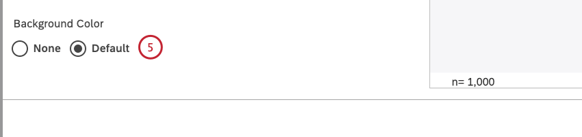 Selecione uma das opções disponíveis como cor de fundo