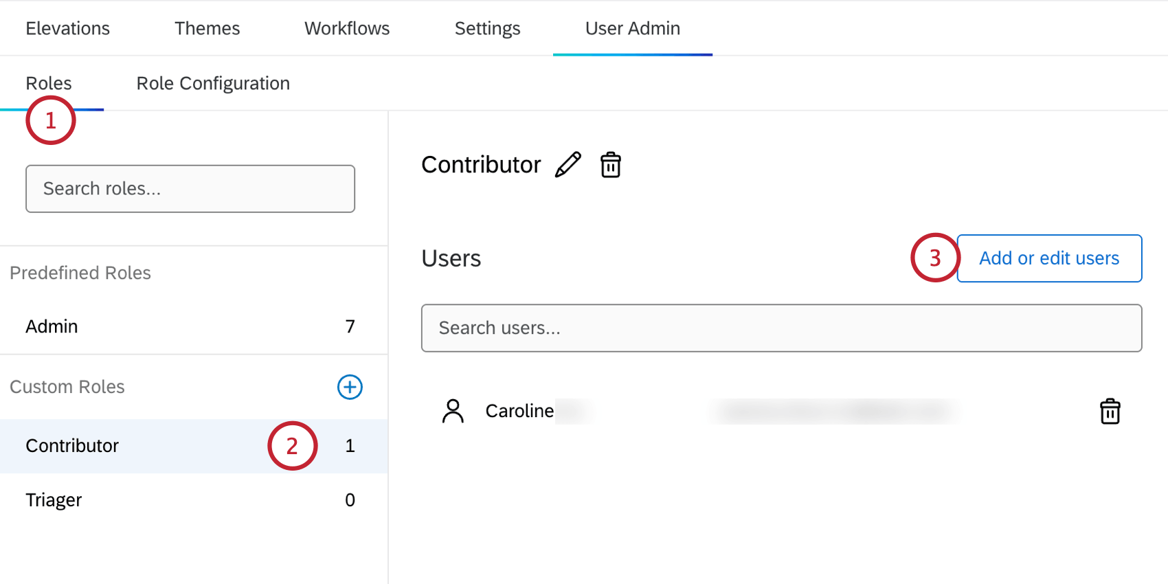 creating a role in a bain outer loop project