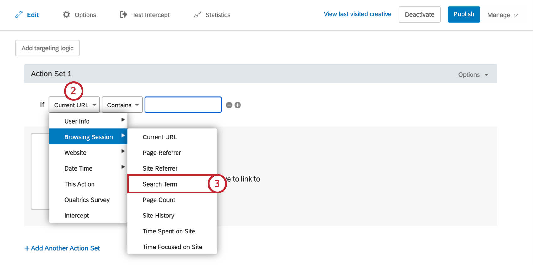 Browsing Session Search Term