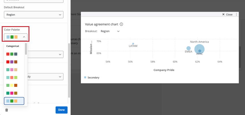 Elegir una paleta de colores para utilizar