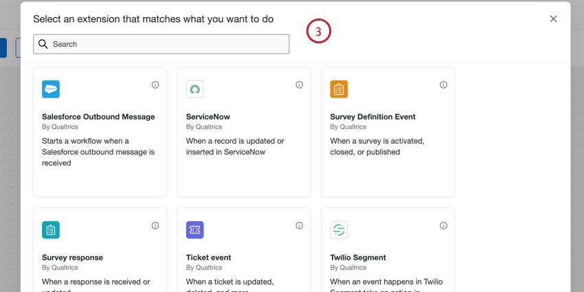 auswahl des Workflow-Ereignisses