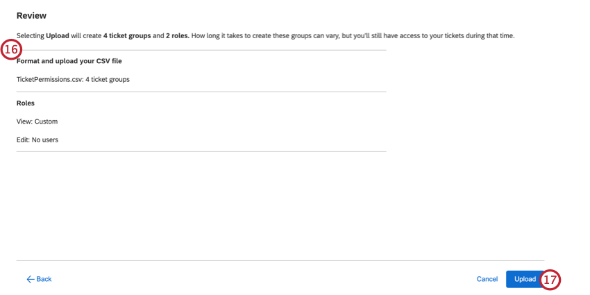 Überprüfen des Uploads