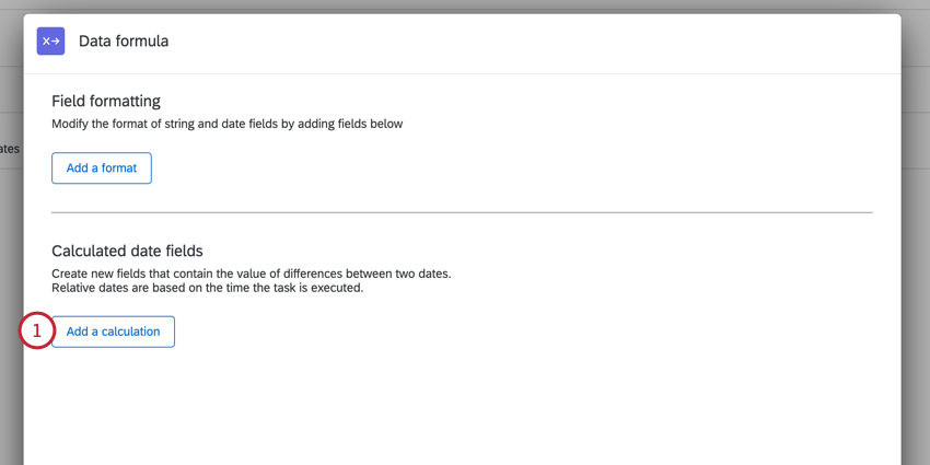 facendo clic su Aggiungi un calcolo