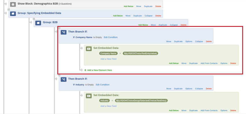 branch logic highlighted