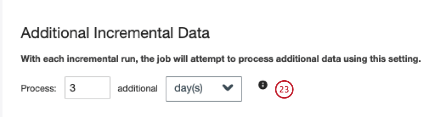 setting an incremental duration