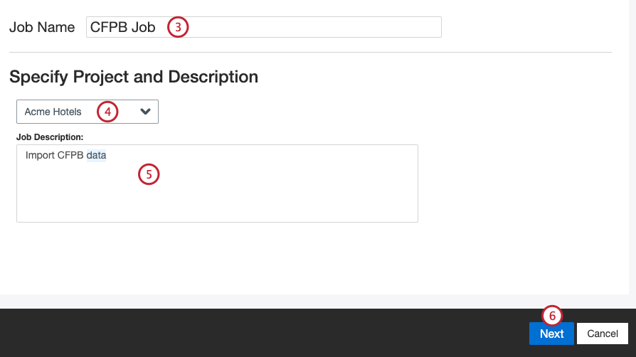 naming and describing the job