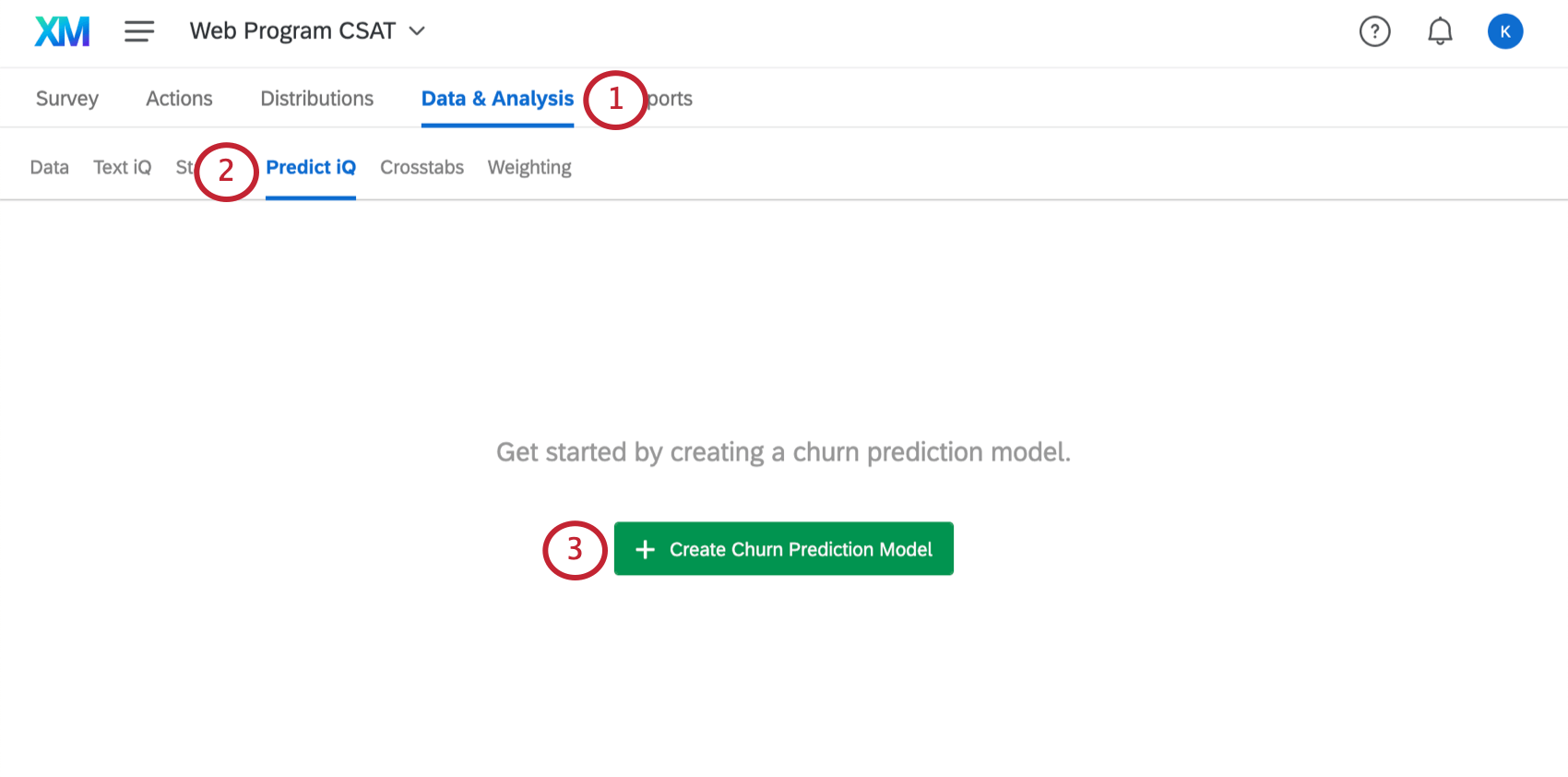 Navegando para o Predict iQ