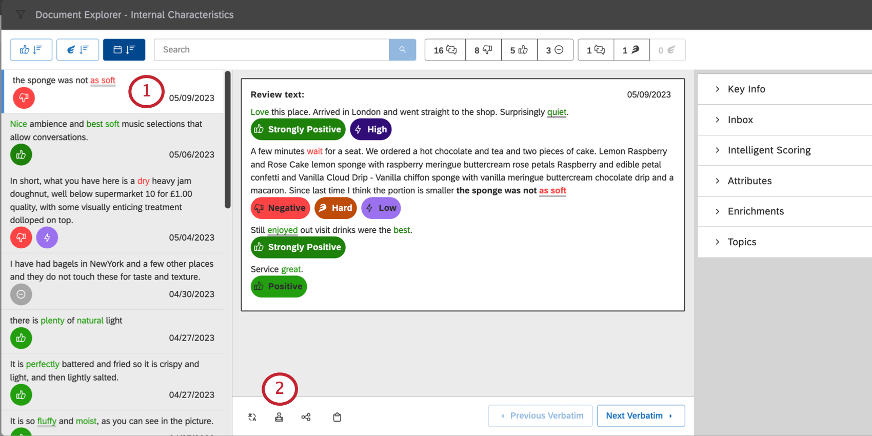 document in document explorer