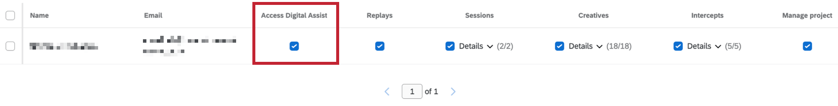 "access digital assist" permission highlighted